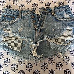 Cut off jean short